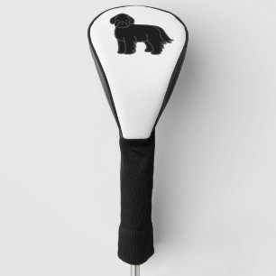 Neufundländer Hund Schwarz Cartoon Golf Headcover