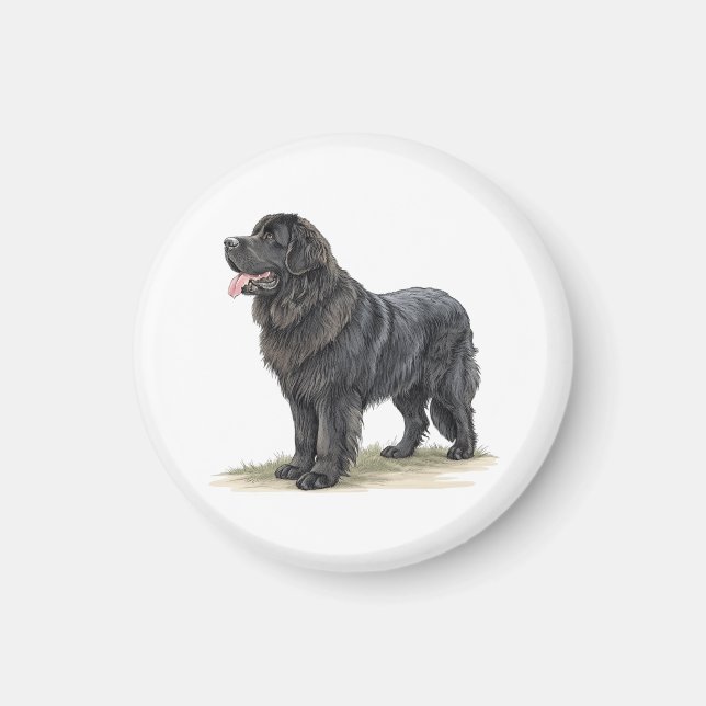 Neufundländer Magnet (Vorne)