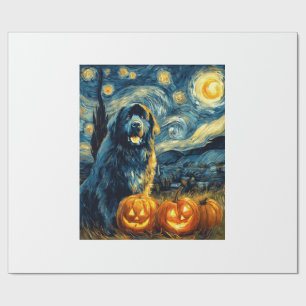 Neufundländer Newfie Süßer Hund Halloween Jack O L Geschenkpapier