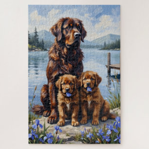 Neufundländer-Seebrise-Iris-Kunst