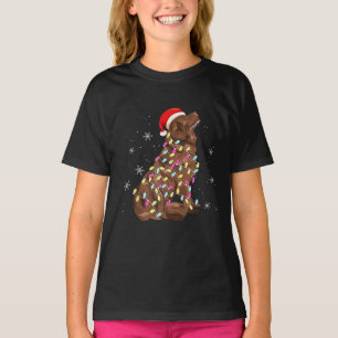 Neufundländer-Weihnachtslicht   Lustiger Hundebesi T-Shirt
