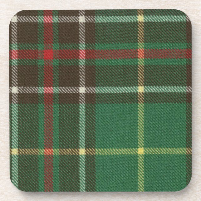 Neufundlandtartan-Korken-Untersetzer 6 Satz Getränkeuntersetzer (Vorderseite)