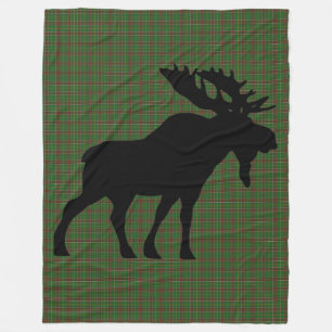 Neufundlandtartan-kundenspezifische Elche Brown Fleecedecke