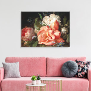 Neugebauer J. Ein Bouquet von Blume mit Rose... Leinwanddruck