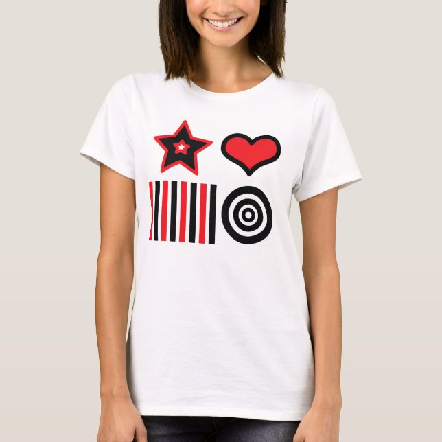 Neugeborene 3-6 Monate visuelle Stimulation T - Sh T-Shirt (Vorderseite)