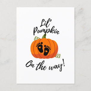 Neugeborene Dusche, niedliches Zitat, Halloween-Kü Postkarte