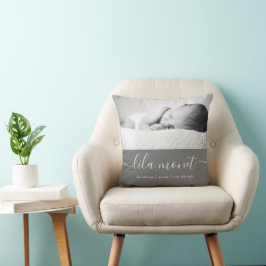 Neugeborene Geburtsstats-Throw-Pillow Kissen