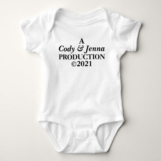 Neugeborene Personalisierte Produktion Baby Strampler (Vorderseite)
