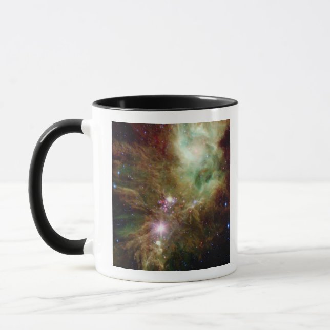 Neugeborene Sterne im Weihnachtsbaum-Cluster Tasse (Links)