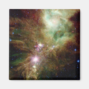 Neugeborene Sterne in der Weihnachtsbaumgruppe Magnet