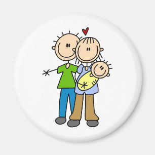 Neugeborener Baby-Strichmännchen-Magnet Magnet