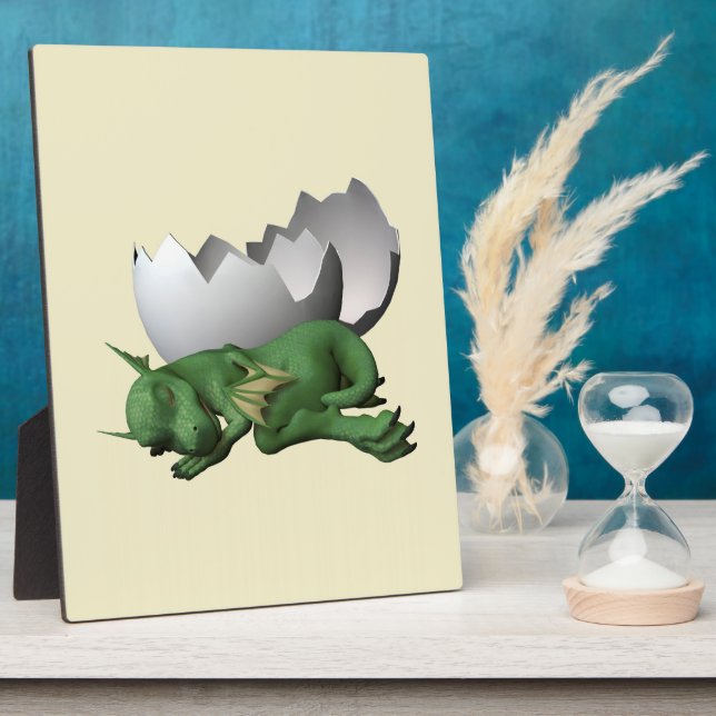Neugeborener Drache Fotoplatte (Seite)