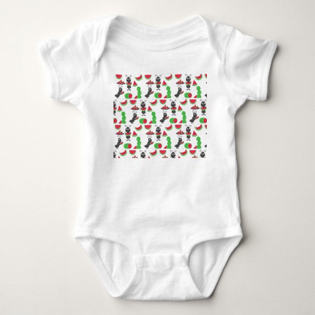 neugeborener Körper-Anzug der Picknickameisen Baby Strampler (Vorderseite)
