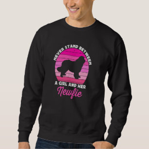 Neugeborener Mädchen Kinder Neufundland Hund Sweatshirt