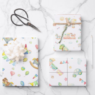Neugeborenes-Kinderzimmer Geschenkpapier Set