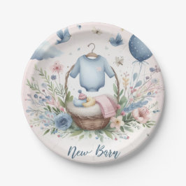 Neugeborenes Pappteller