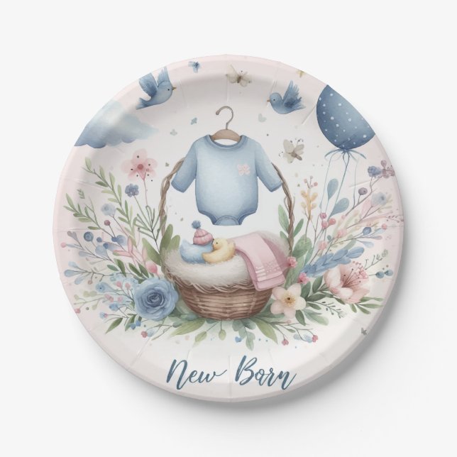 Neugeborenes Pappteller (Vorderseite)