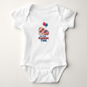 Neugeborenes patriotisches Baby-Outfit – Erster Un Baby Strampler