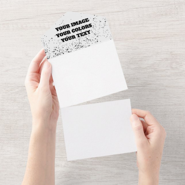 Neugestaltung aus Scratch und eigene Kreation All In One Einladung (Abreißen)