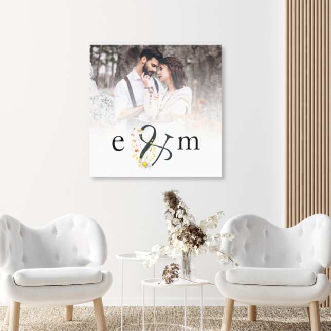 Neugezogene Foto Overlay Initials Ampersand und Ho Leinwanddruck (Von Creator hochgeladen)