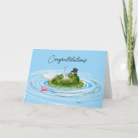 Neugezogene Frösche auf Lily Pad