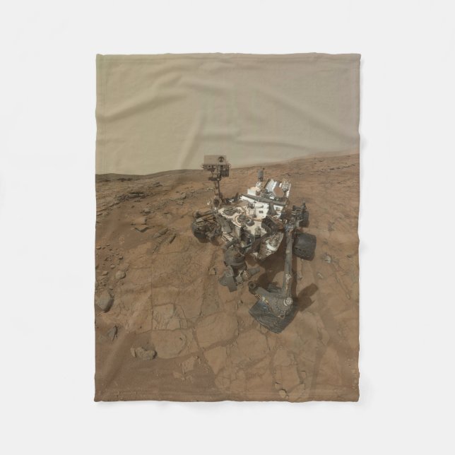 Neugier auf der Oberfläche der Mars. Fleecedecke (Vorderseite)