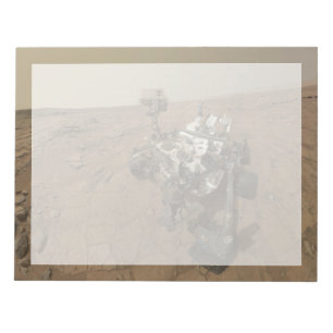 Neugier auf der Oberfläche der Mars. Notizblock