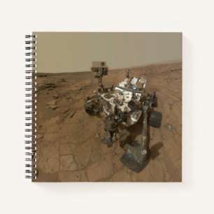 Neugier auf der Oberfläche der Mars. Notizbuch