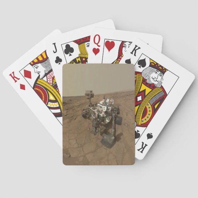 Neugier auf der Oberfläche der Mars. Spielkarten (Rückseite)