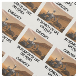 Neugier auf der Suche nach dem Leben auf Mars Stoff