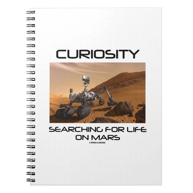 Neugier auf der Suche nach Leben auf Mars (Mars Ro Notizblock (Vorderseite)