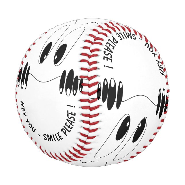 Neugier Augen - Funny Baseball - Benutzerdefiniert (Schrägansicht)