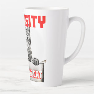 Neugier heilte die Katze Milchtasse