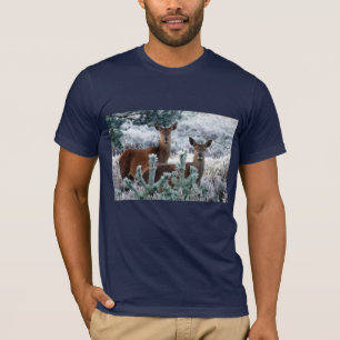 Neugier Hirsche T - Shirt
