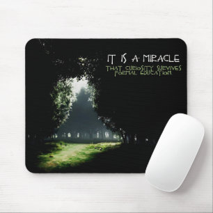 "Neugier" Inspiration Zitat Mousepad