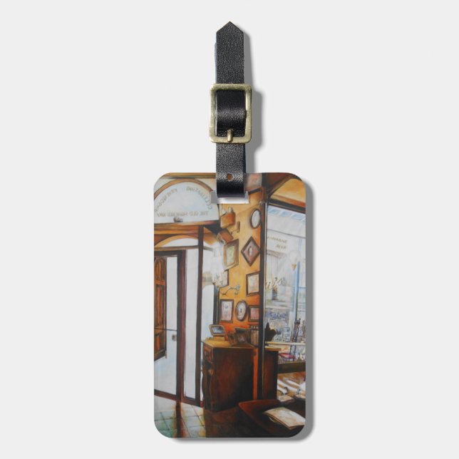 Neugier ist das Werkzeug der Weisen Gepäckanhänger (Vorderseite vertikal)