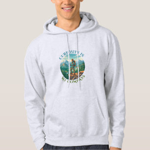 Neugier ist mein Kompass Explorer T-Shirt Hoodie