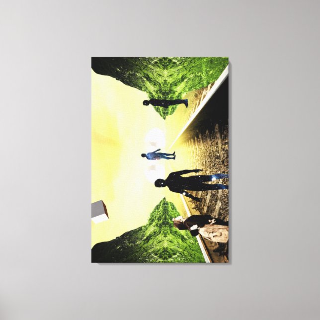 Neugier Leinwanddruck (Vorderseite)