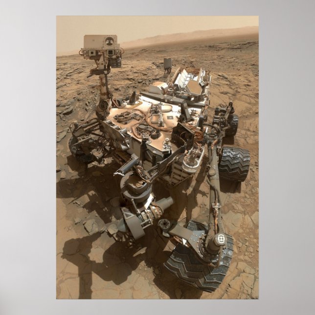 Neugier Mars Rover Poster (Vorne)