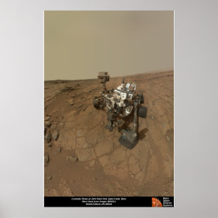 Neugier Rover auf der John-Klein-Website Poster