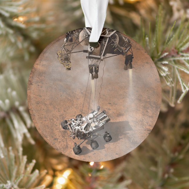 Neugier Rover Landing auf der Marsfläche. Ornament (Baum)
