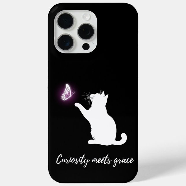 Neugier trifft Anmut Case-Mate iPhone Hülle (Rückseite)