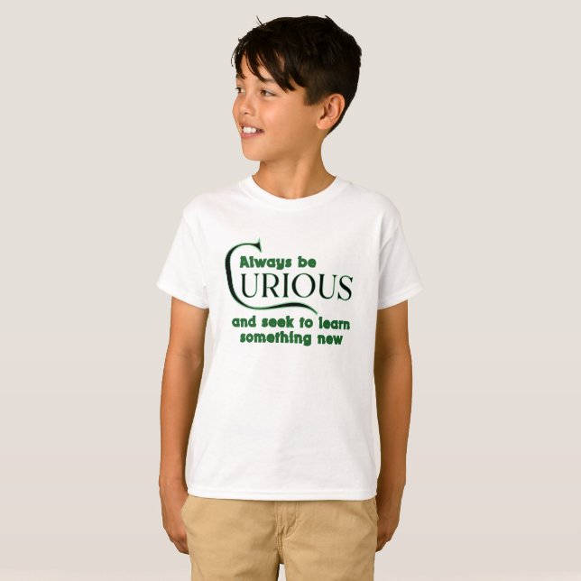 Neugierig 7W T-Shirt (Vorne ganz)