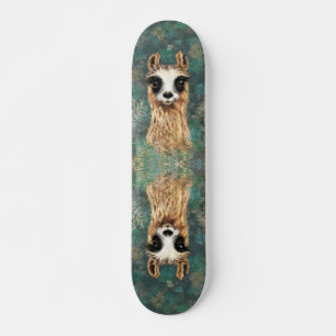 Neugierig Llama Skateboard Funny