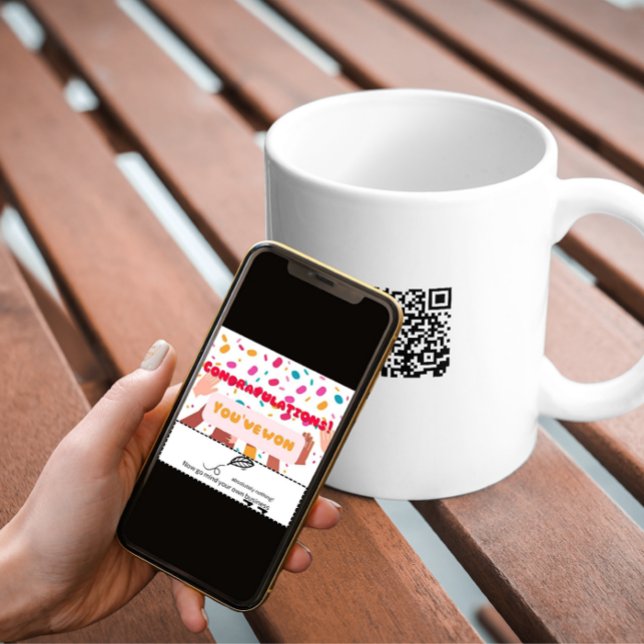 Neugierig? Scannen Sie die Barcode-Tasse - Funny & Kaffeetasse (Von Creator hochgeladen)