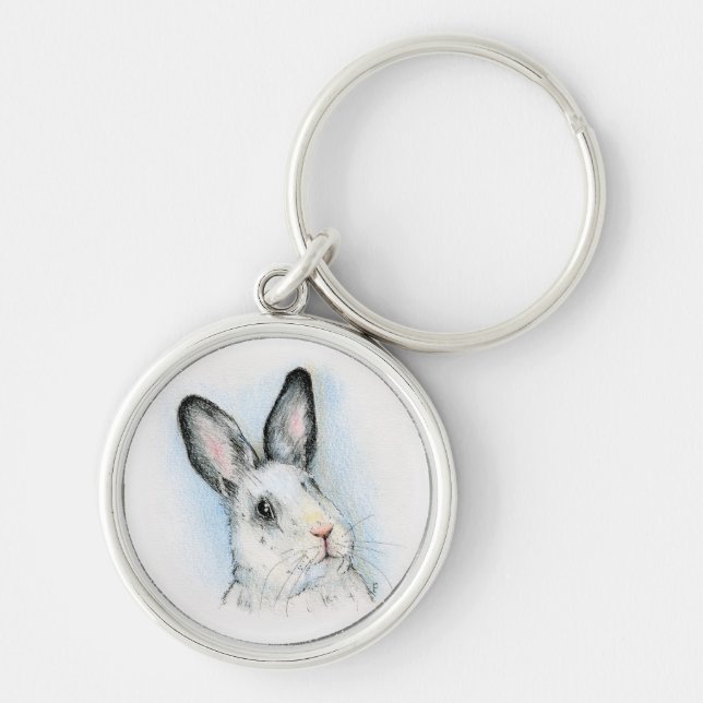 Neugierig Schlüsselanhänger (Vorne)