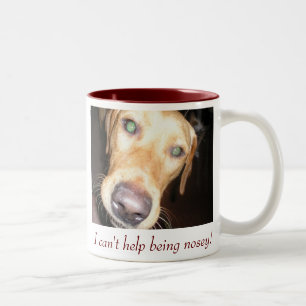 Neugierig Zweifarbige Tasse