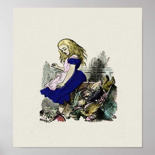 Neugierige Alice ~ Print / Poster Wonderland (Vorne)