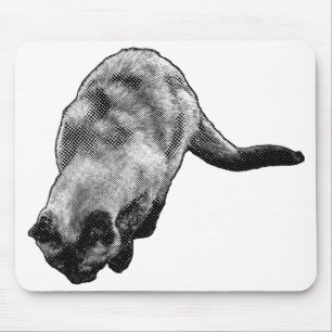 Neugierige Ansicht, Glücklicher Schreibtisch Mousepad