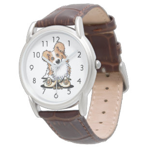 Neugierige Border Collie Watch Armbanduhr
